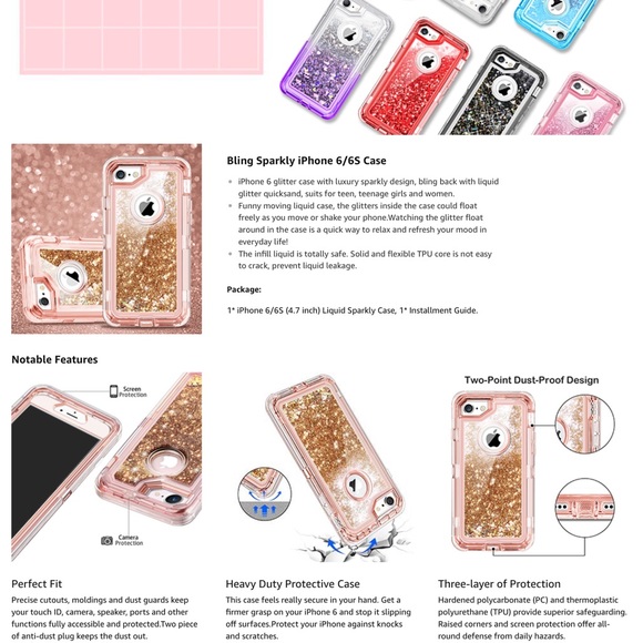 Rose Gold IPhone 6/6s Case - Picture 2 of 2